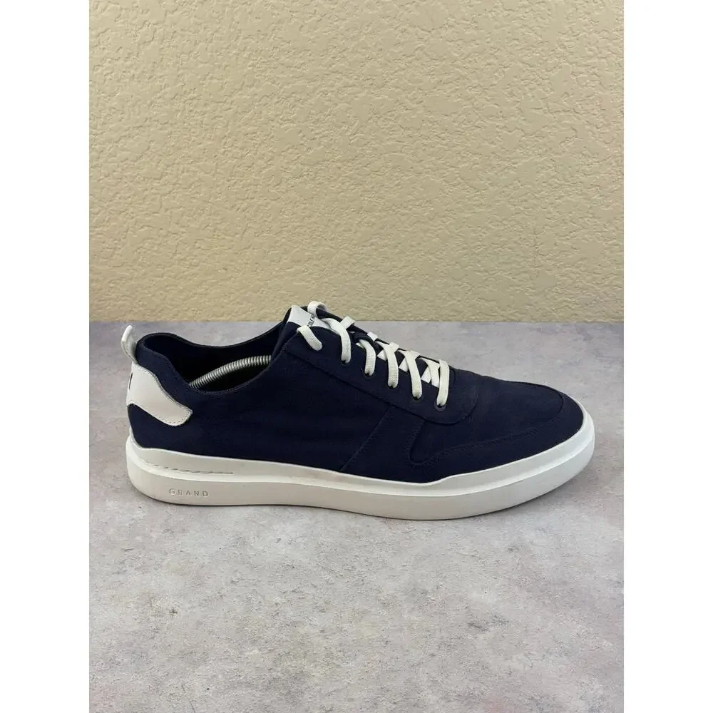 Cole Haan GrandPro Rally Marine-Blue Canvas Sneakers Shoes 13 Men C34715